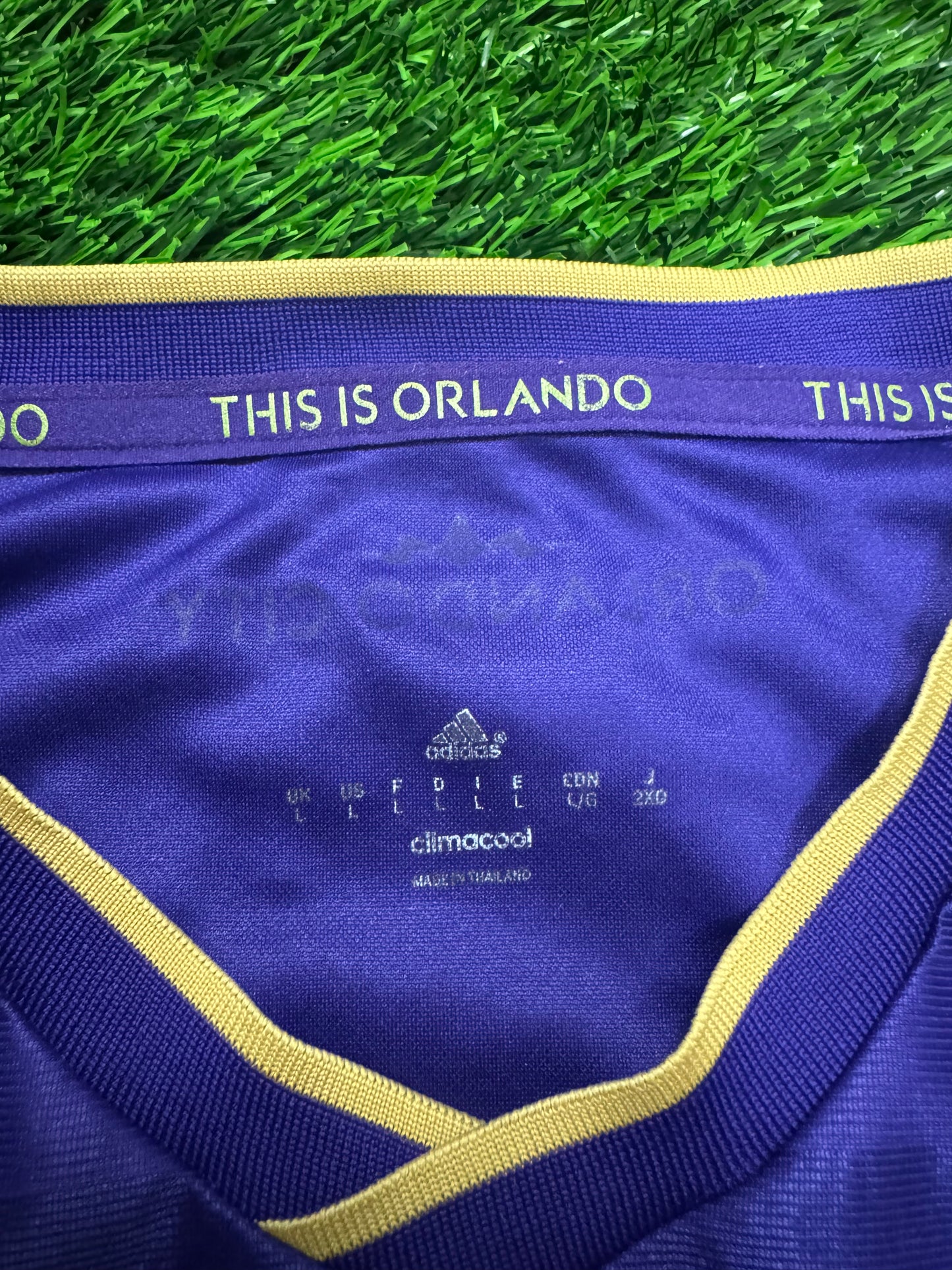 Orlando City SC Adidas Purple Home MLS Soccer Jersey 2015-16  Kit (L)