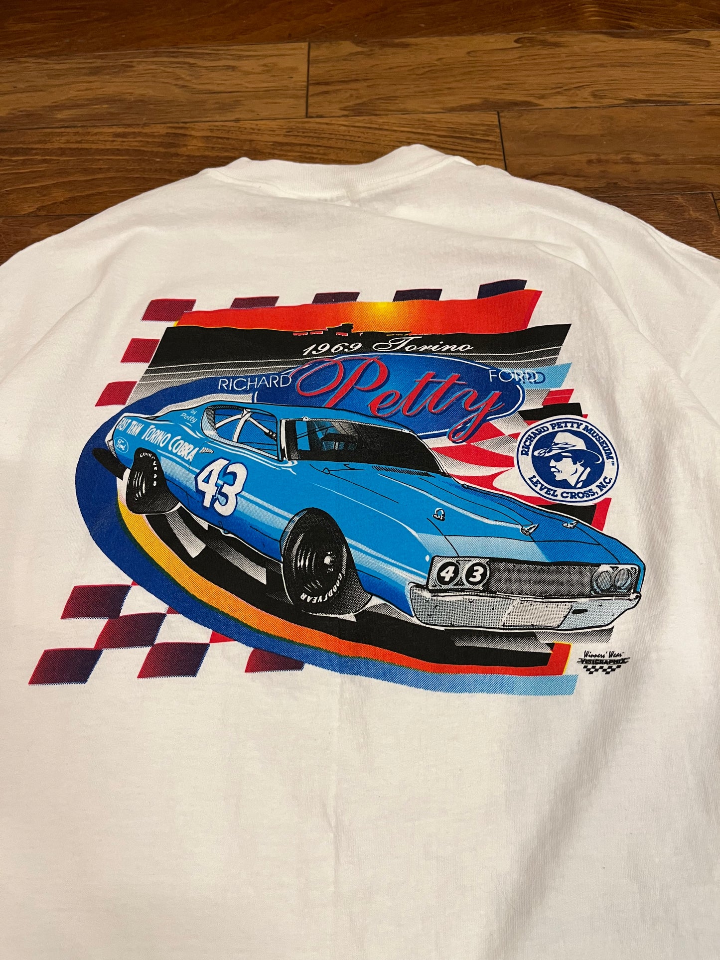 90s Richard Petty Vintage Nascar Pocket Tee (XXL)