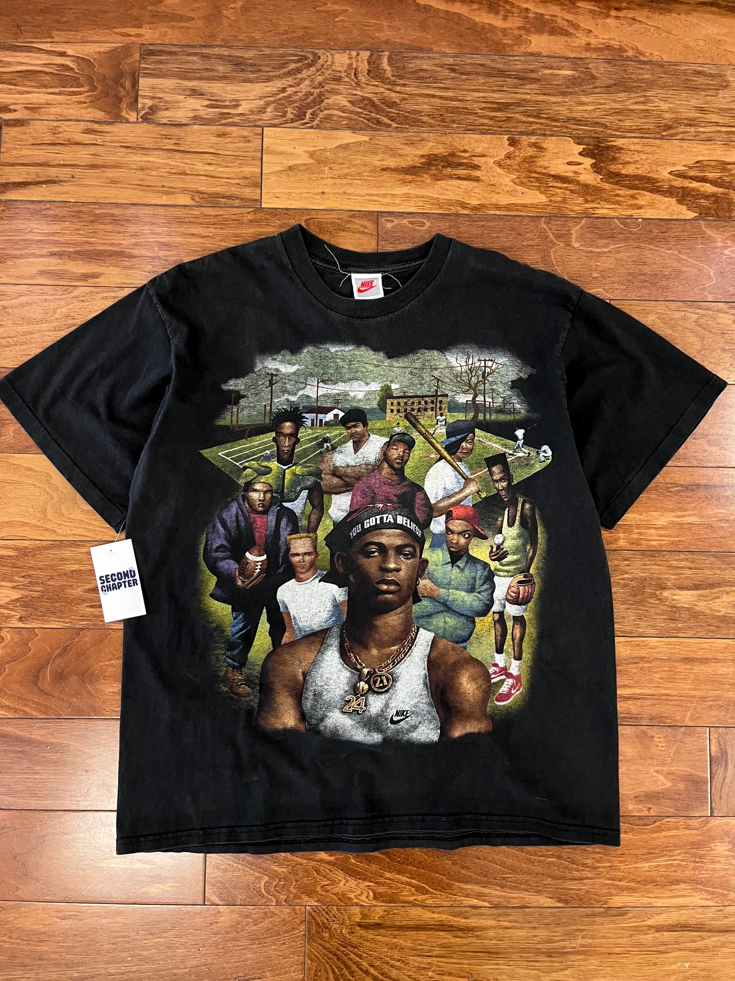 90s Deion Sanders "You Gotta Believe" Vintage Nike Tee (L)