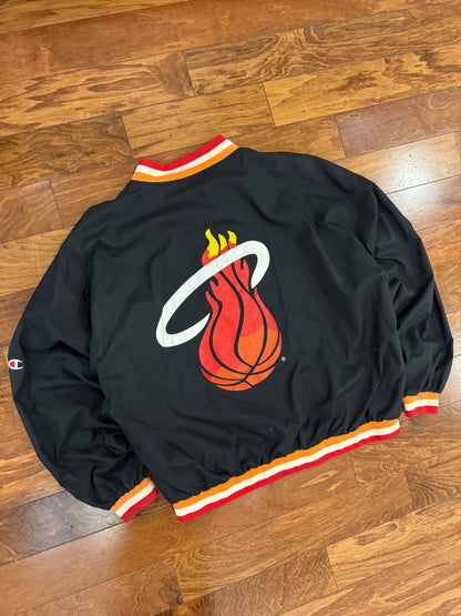 90s Miami Heat Champion Team Issued Warm Up Jacket (XXL)