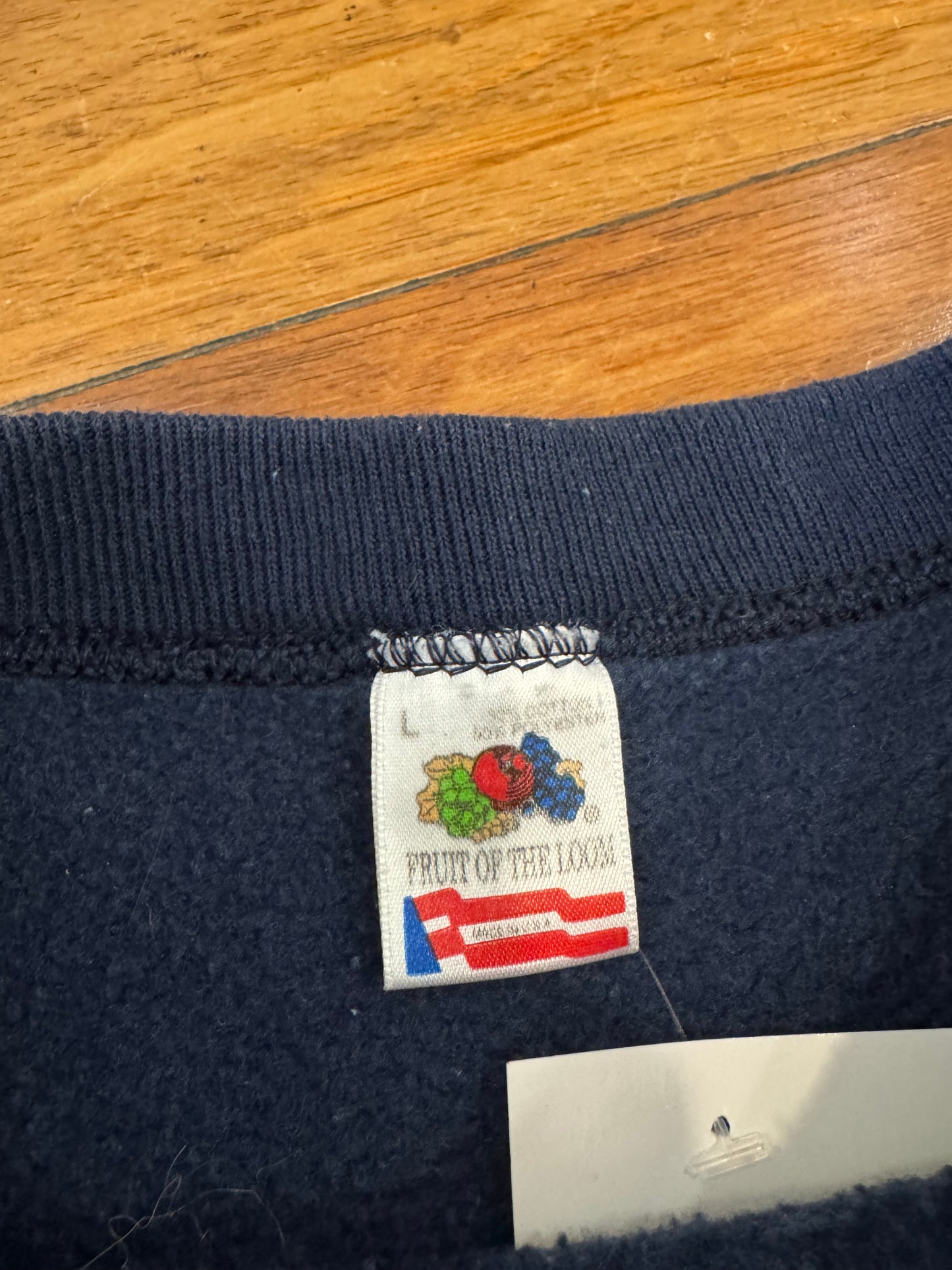 80s Notre Dame University Clover Navy Crewneck (L)