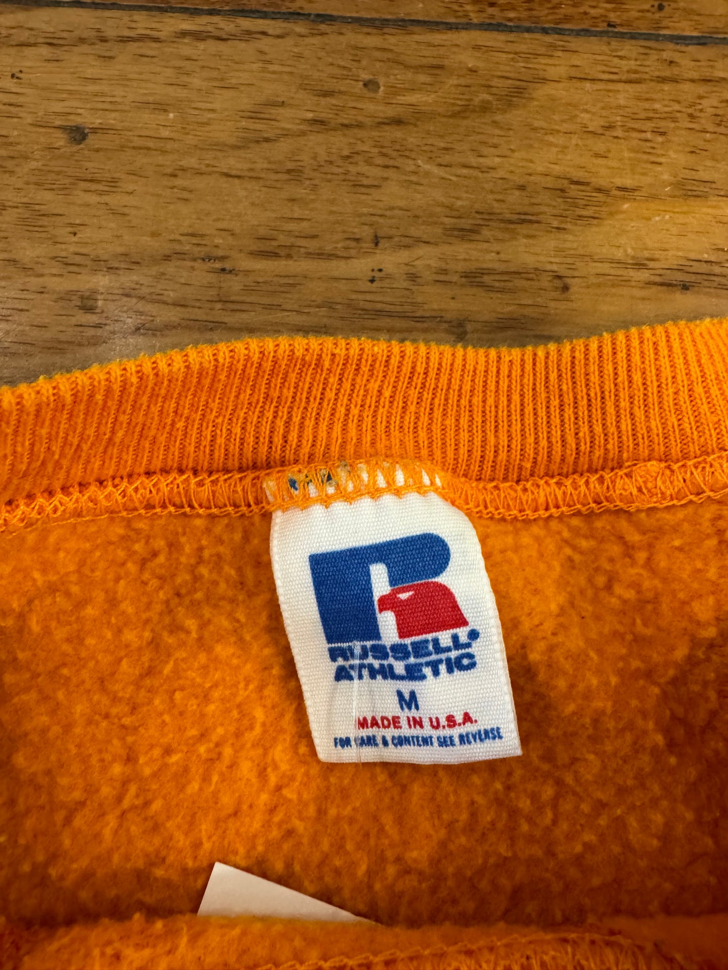 90s University of Tennessee Spell Out Russell Crewneck (M)