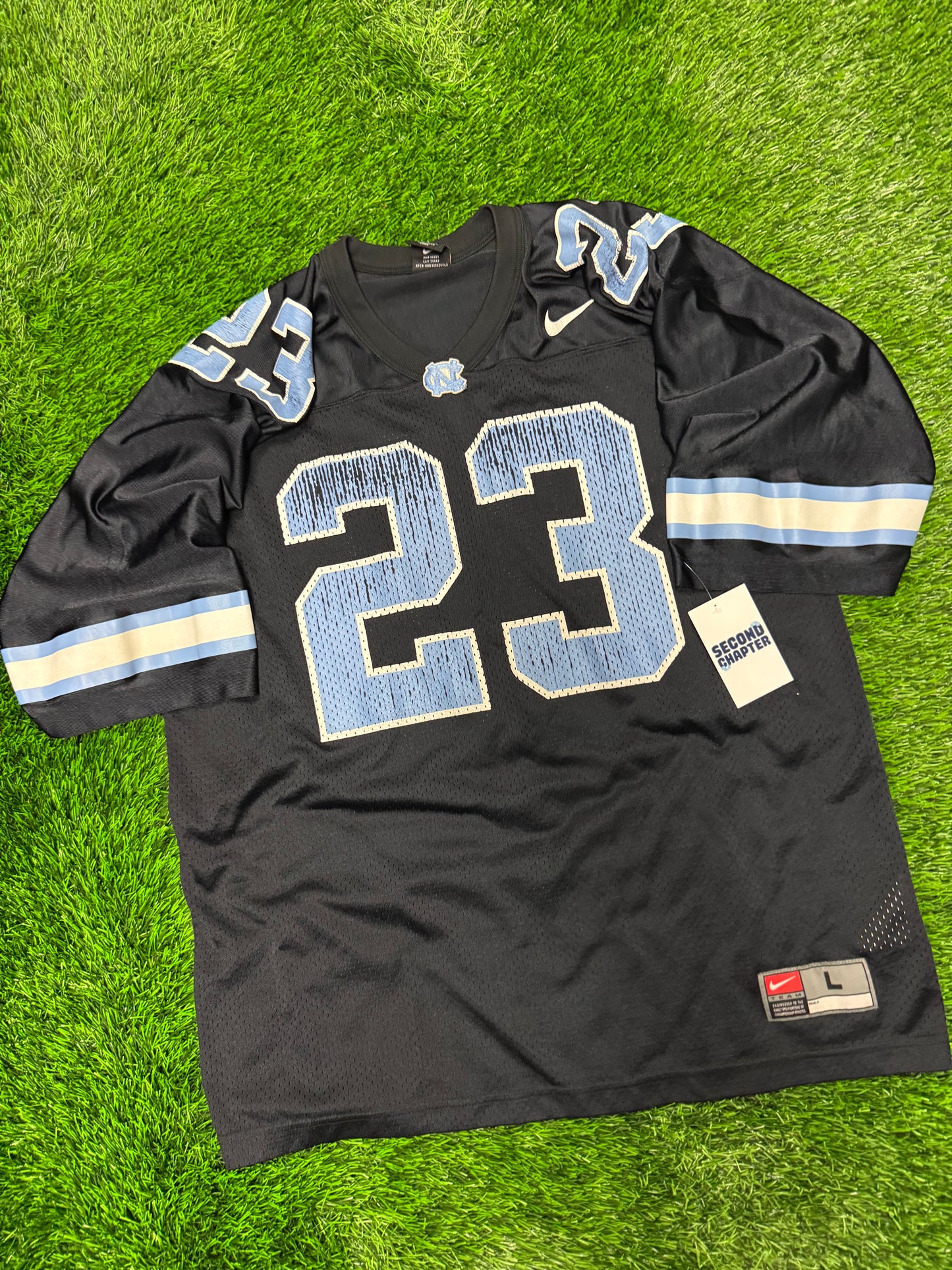 00s University of North Carolina (UNC) Vintage Nike Football Jersey (L)