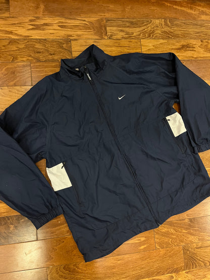 00s Nike Essential Navy SO Windbreaker (L)