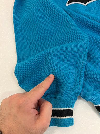90s Carolina Panthers Starter Embroidered Blue Tail Swoop Crewneck (XL)