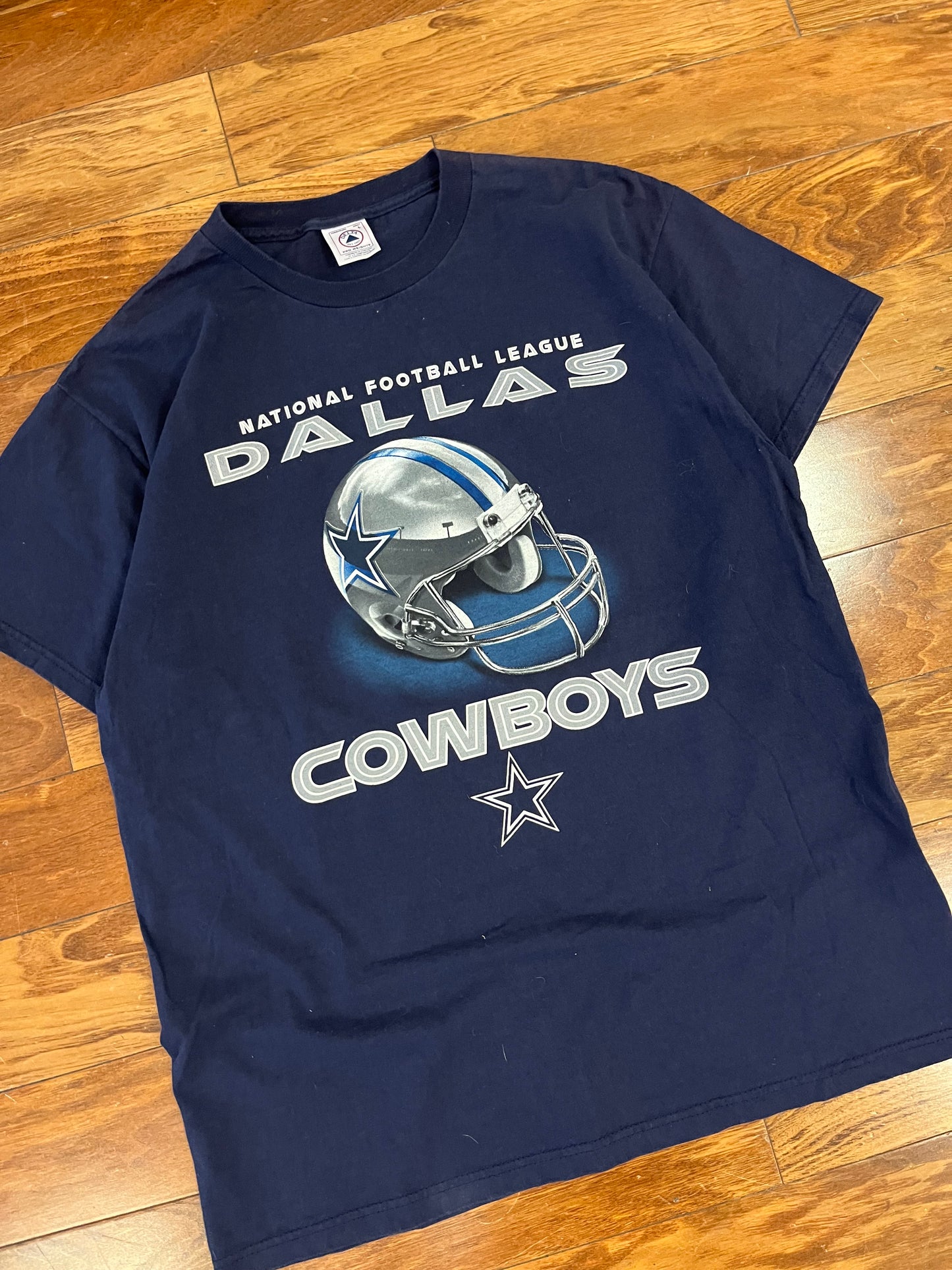 00s Dallas Cowboys NFL Helmet Tee (L)
