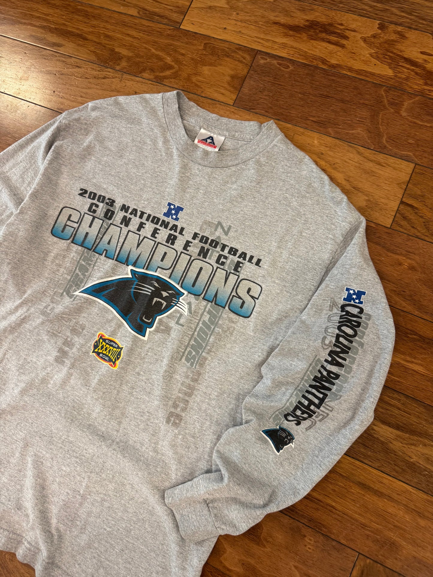 2003 Carolina Panthers Conference LS Tee (L)