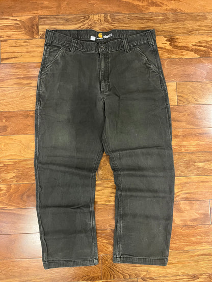 Carhartt Moss Colored Workwear Pants (38 x 30)