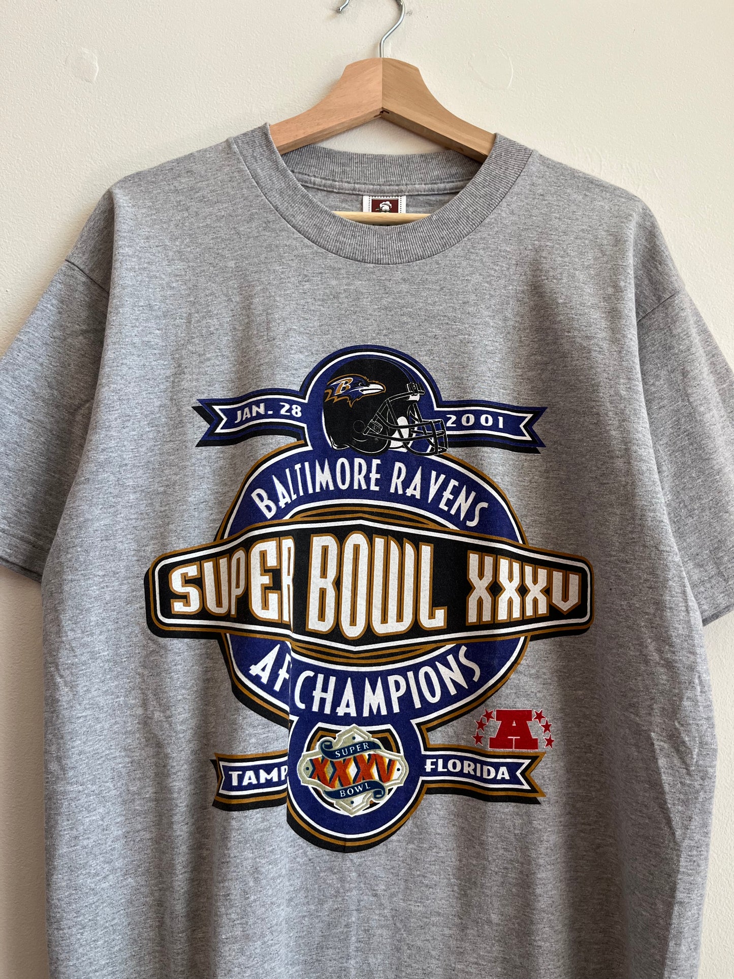 2001 Baltimore Ravens Super Bowl Tee (L)