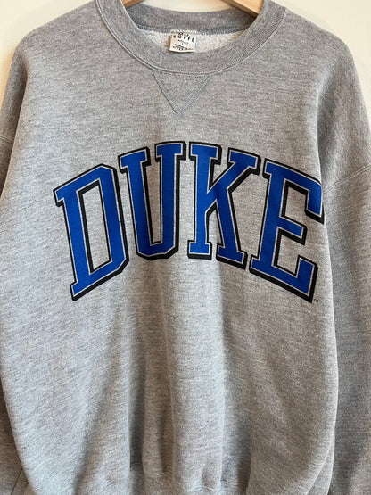 00s Duke University MJ Soffe Grey Crewneck (L)