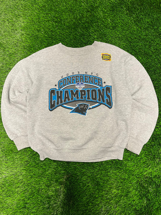2003 Panthers NFC Conference Champions Crewneck (M)
