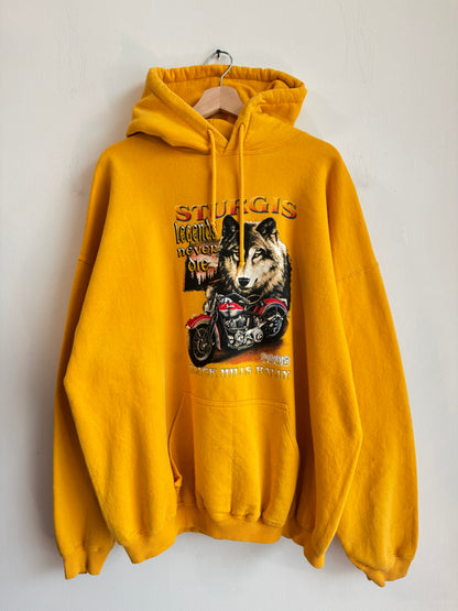 2005 Sturgis Black Hills Legends Never Die Biker Hoodie (XXL)