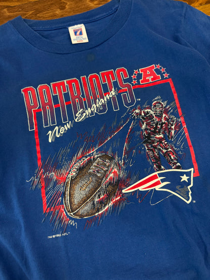 1993 New England Patriots Logo 7 Tee (Youth XL)