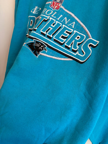 90s Carolina Panthers Logo Athletic Blue Crewneck (L)