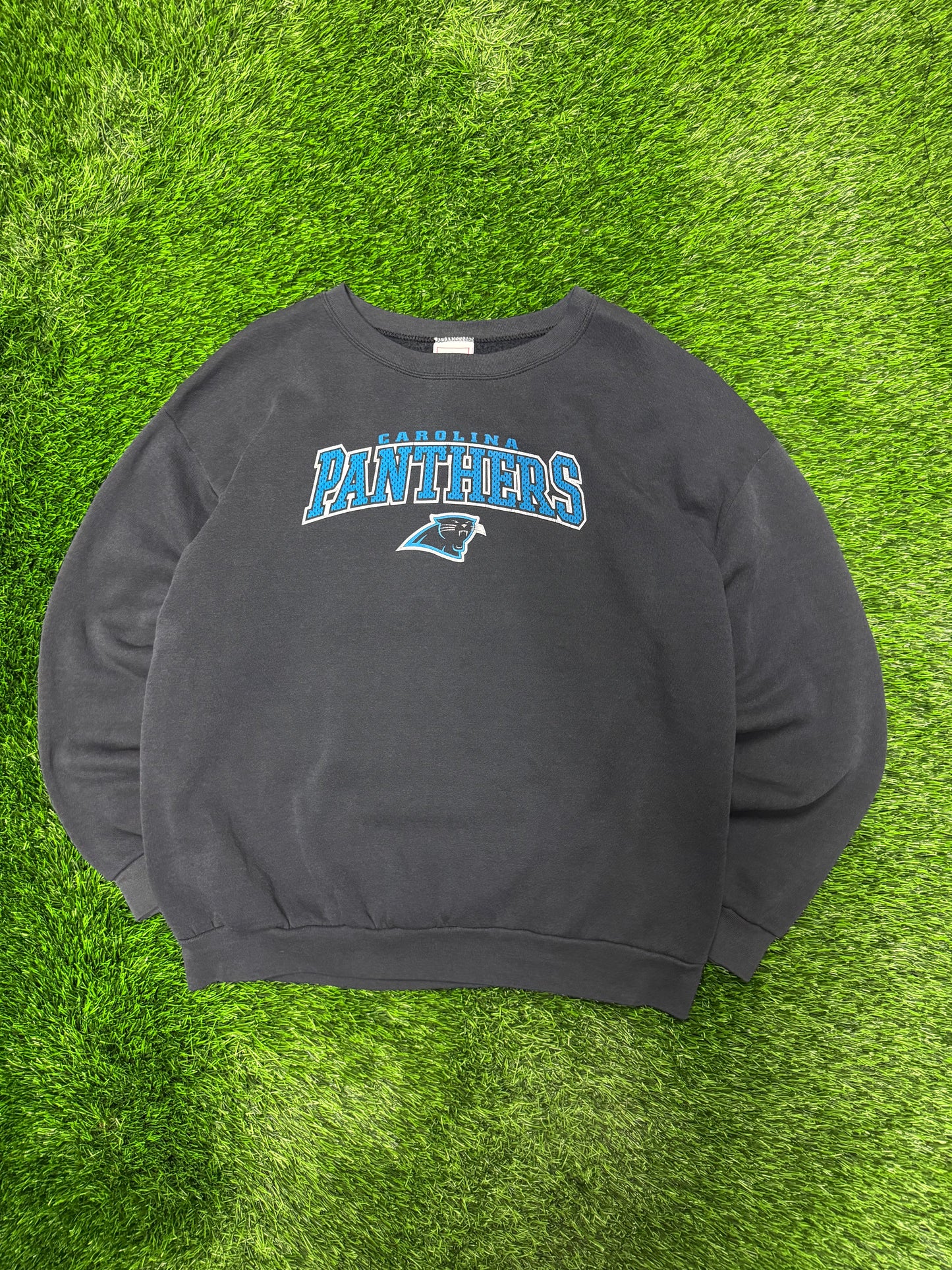 2002 Carolina Panthers Faded Vintage Crewneck (XL)
