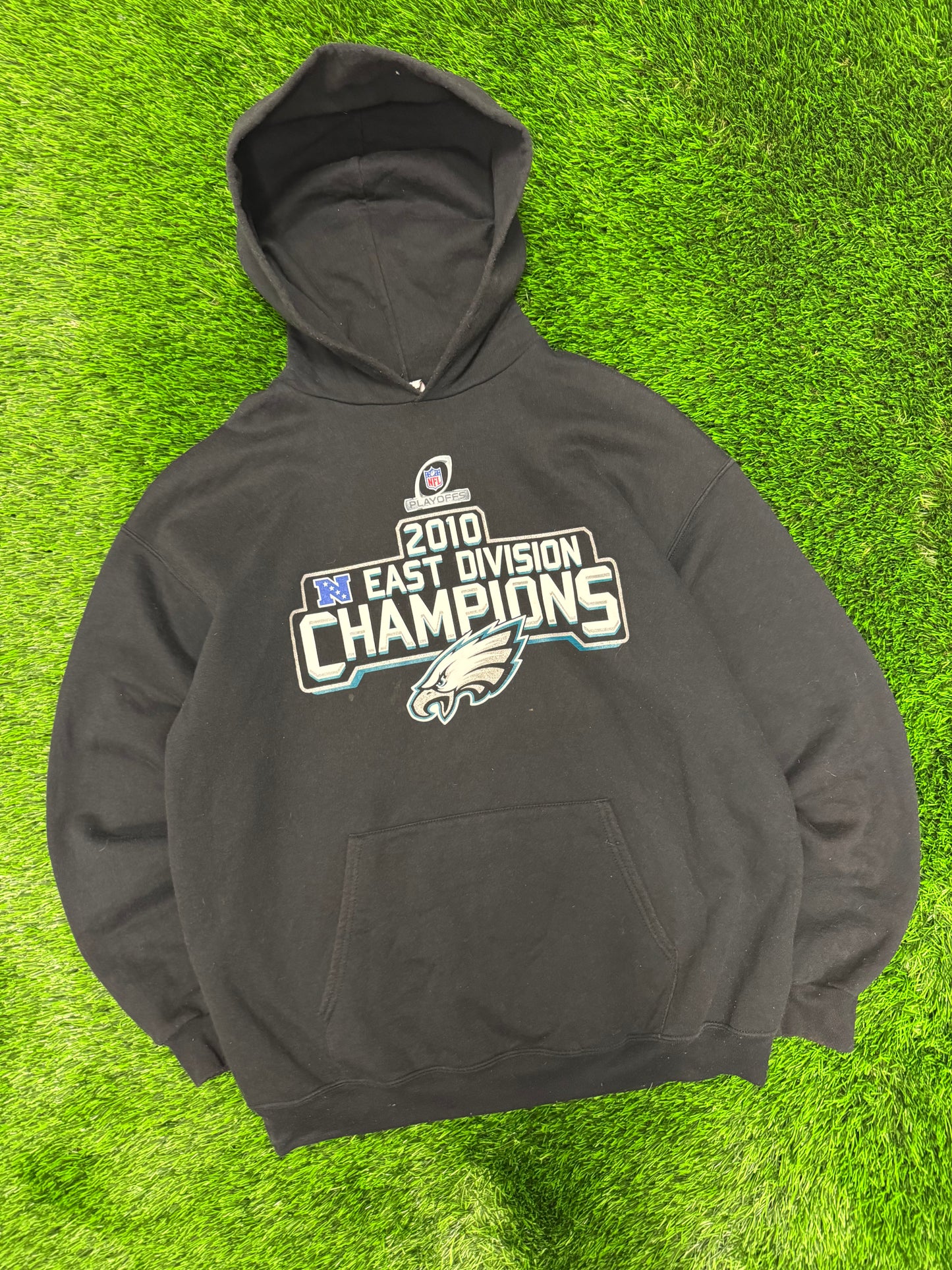 2010 Philadelphia Eagles East Division Playoffs Hoodie (L)