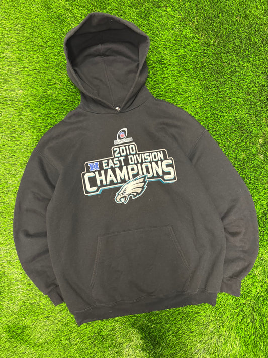 2010 Philadelphia Eagles East Division Playoffs Hoodie (L)