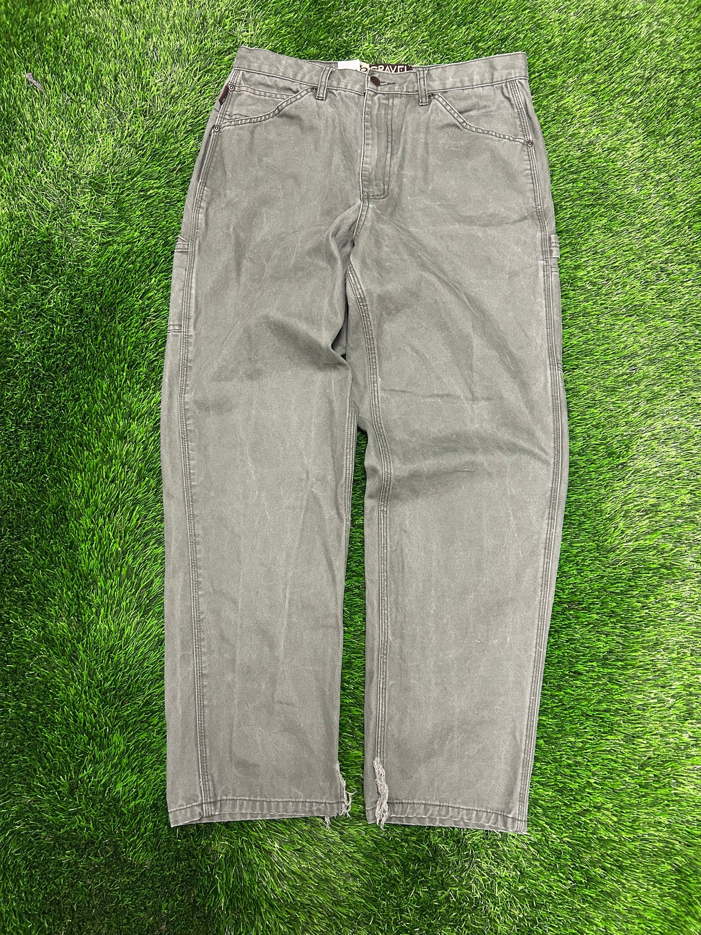 00s Gravel Gear Faded Olive Workwear Pants (34 x 32)