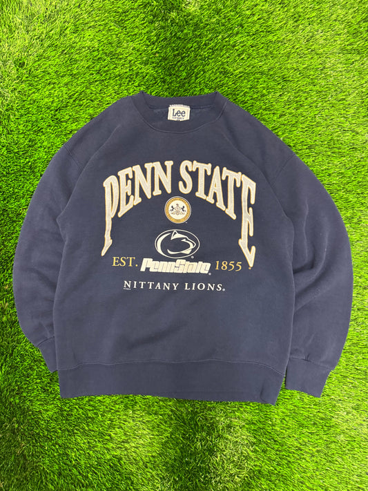 90s Penn State University Nittany Lions Lee Spell Out Vintage Crewneck (L)