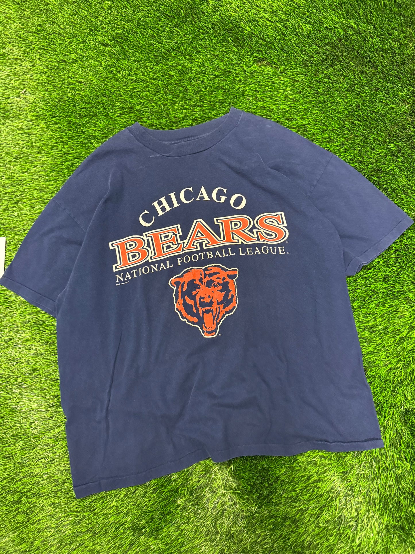90s Chicago Bears NFL Spell Out Boxy Tee (XXL)
