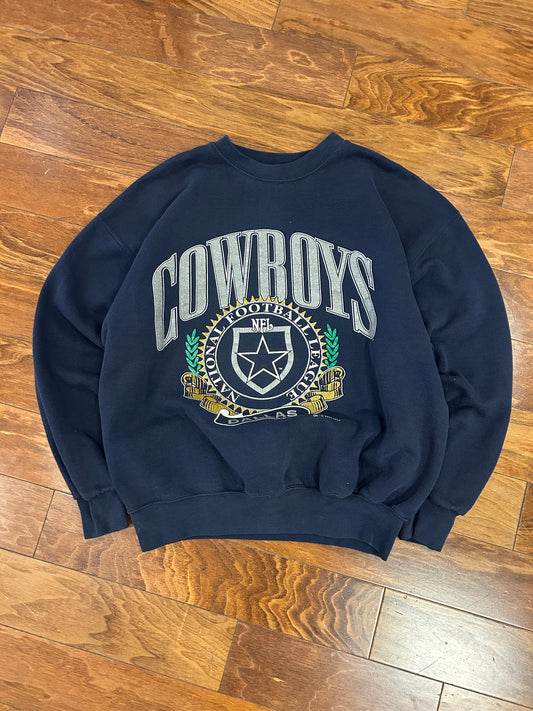 1993 Dallas Cowboys Nutmeg Navy Crewneck (L)