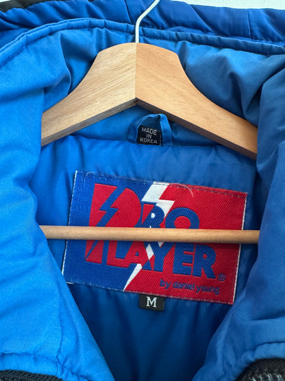 90s Carolina Panther Pro Player Dark Blue Inaugural Season Puffer Jacket (M)