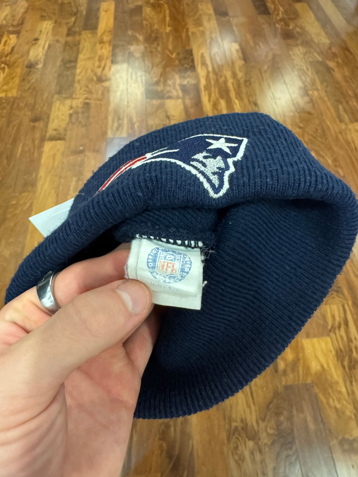 90s New England Patriots Logo Beanie (OS)
