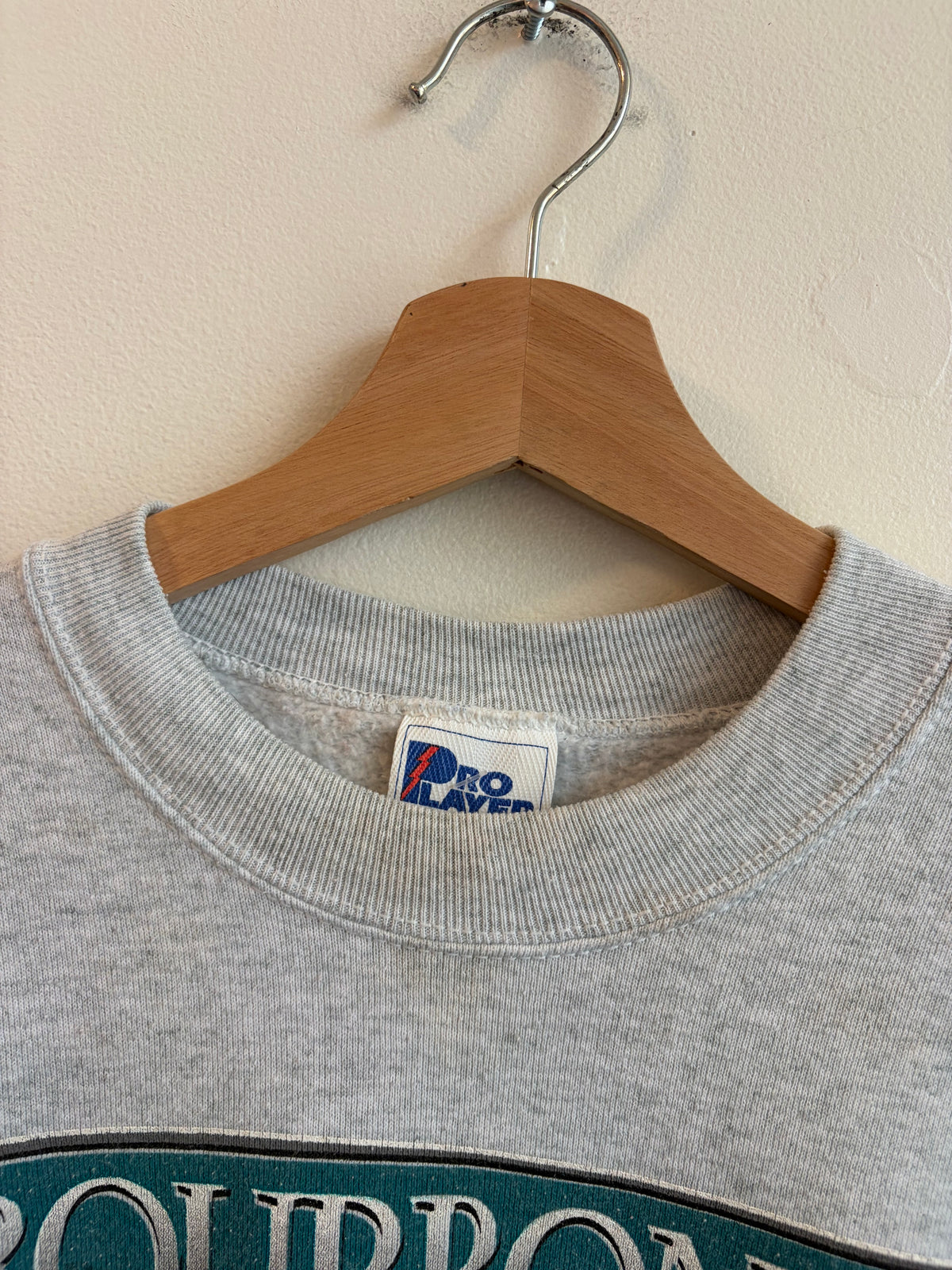 1996 Carolina Panthers Bourbon St Bound Grey Crewneck (L)