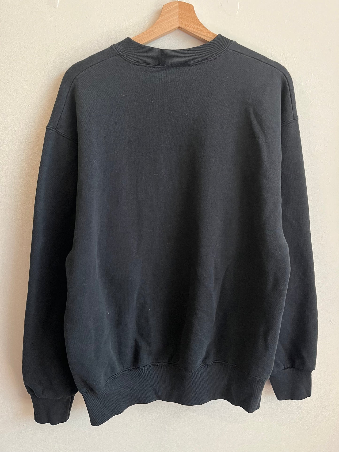 1997 Carolina Panthers Spell Out Pro Player NFL Black Crewneck (L)