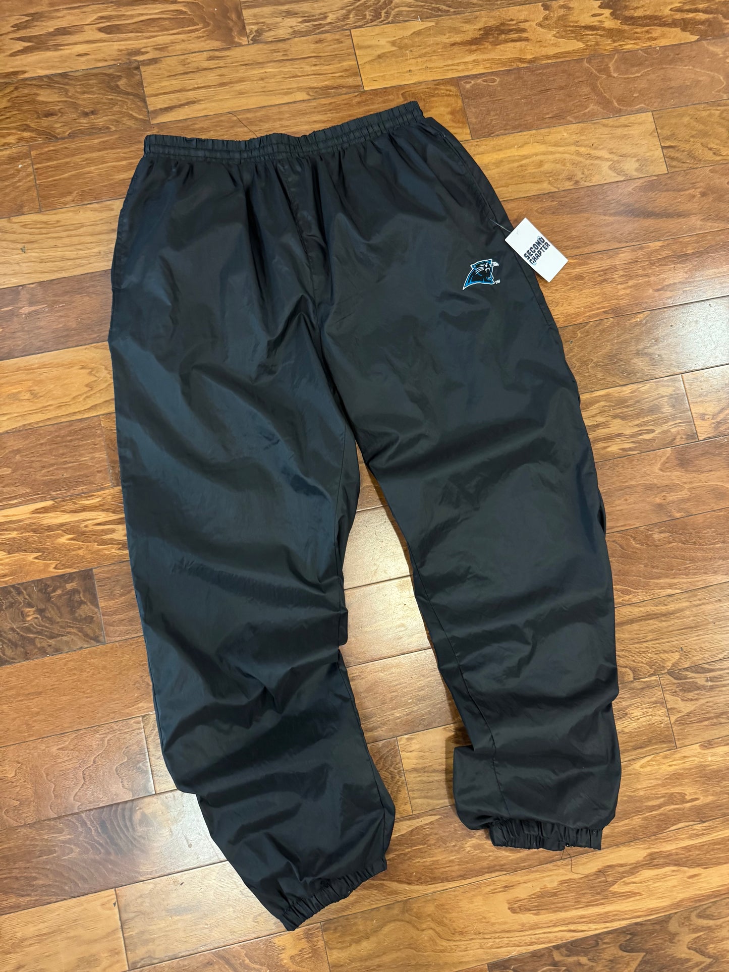 90s Carolina Panthers Game Day Black Essential Track Pants (XL)