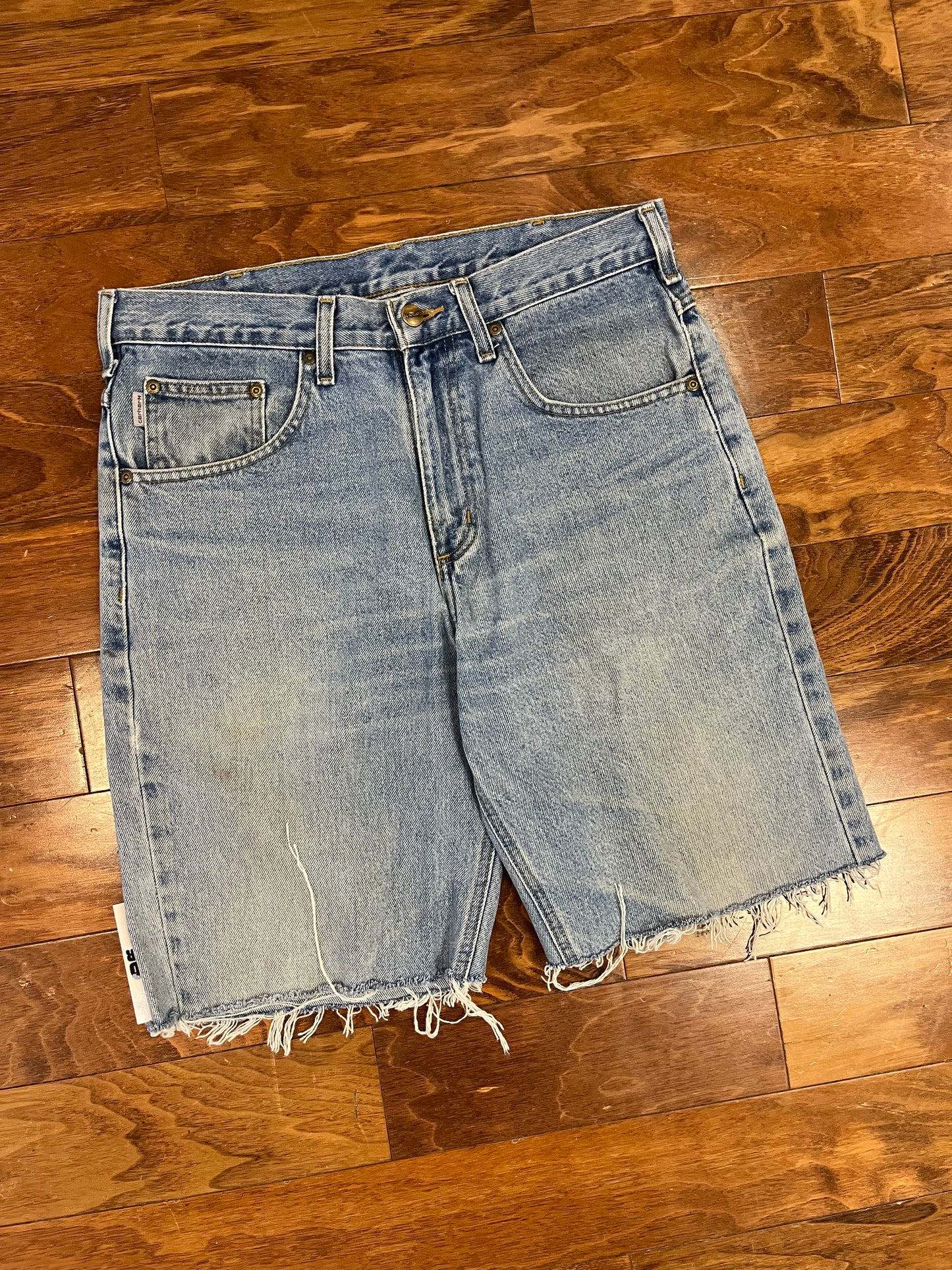 2021 Light Wash Carhartt Shorts (33)