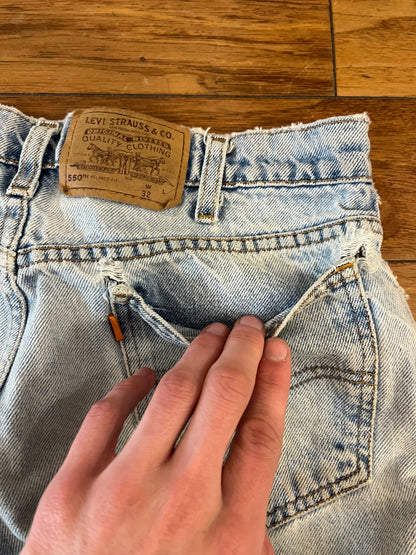 1995 Levi's 550 Orange Tab Shorts (32)