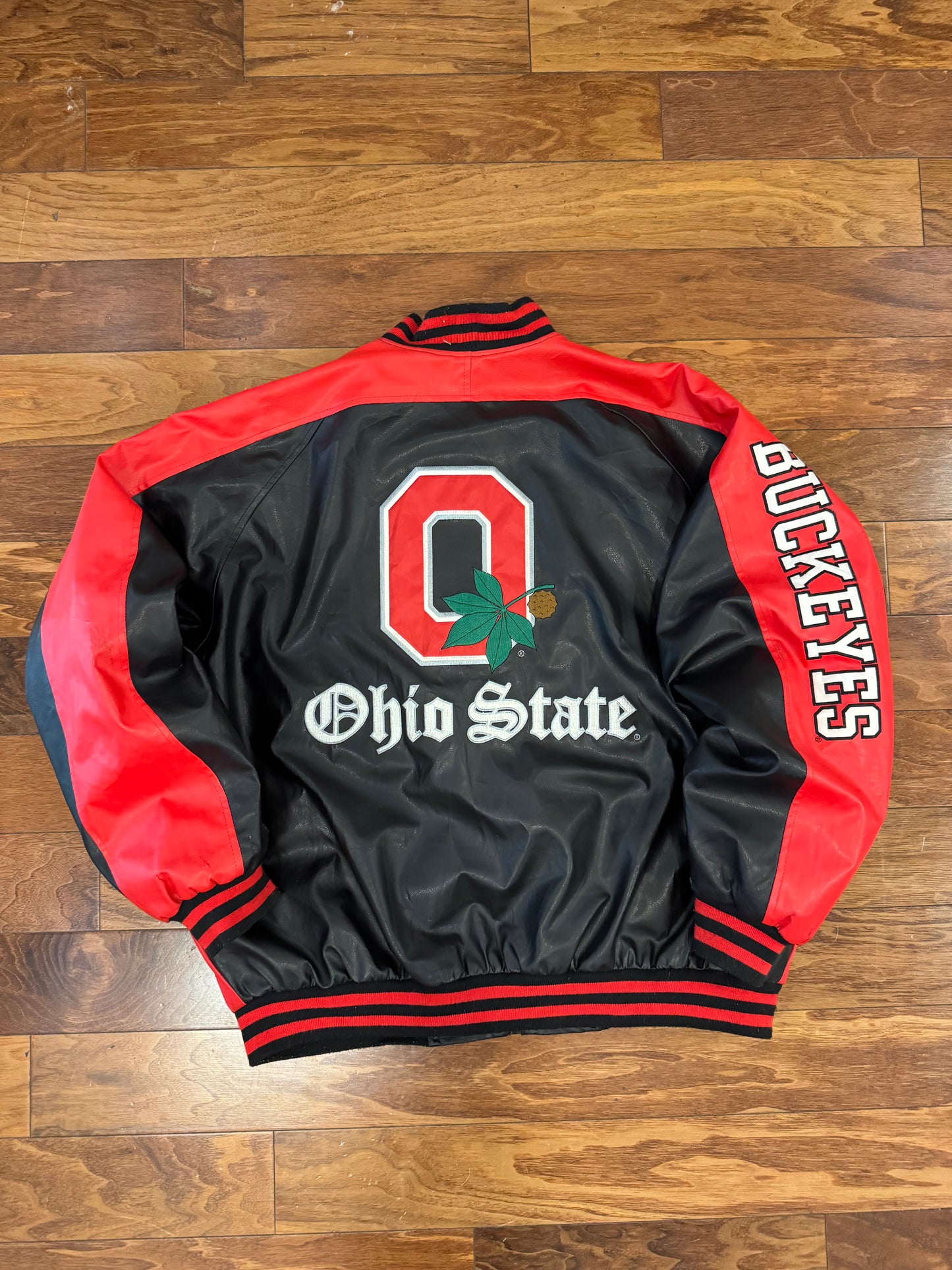 00s Ohio State Vintage Leather Jacket (XL)