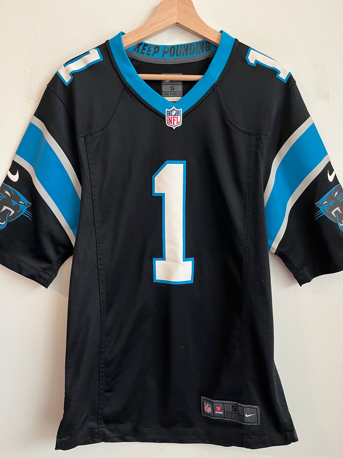 2010s Carolina Panthers Cam Newton Nike Home Jersey (S)