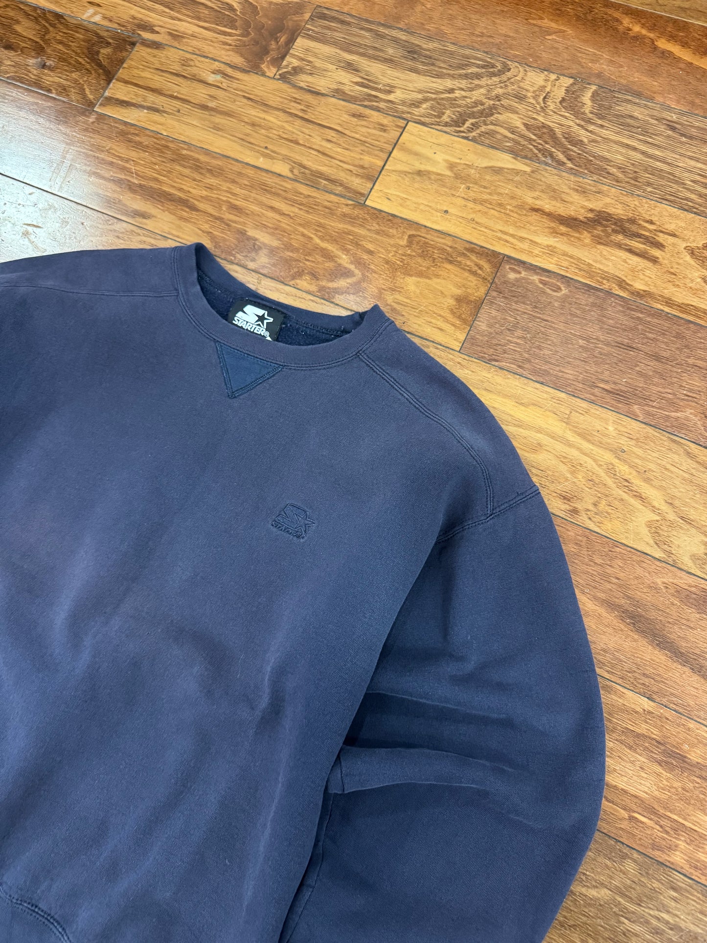 00s Starter Faded Blue Essential Crewneck (M)