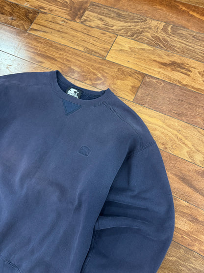 00s Starter Faded Blue Essential Crewneck (M)