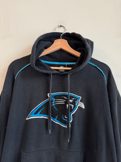 00s Carolina Panthers Big Logo Striped Hoodie (L)
