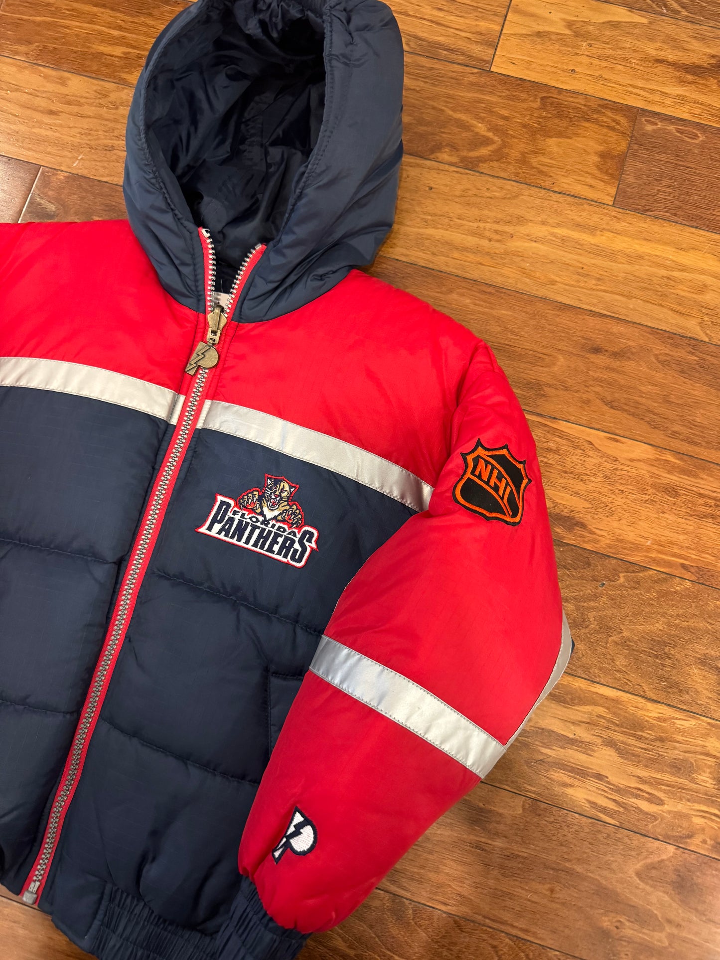 90s Florida Panthers Deadstock Puffer Jacket (Youth M)