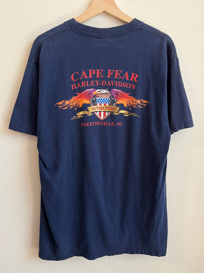 2004 Harley Cape Motorcycle Eagle Tee (XL)