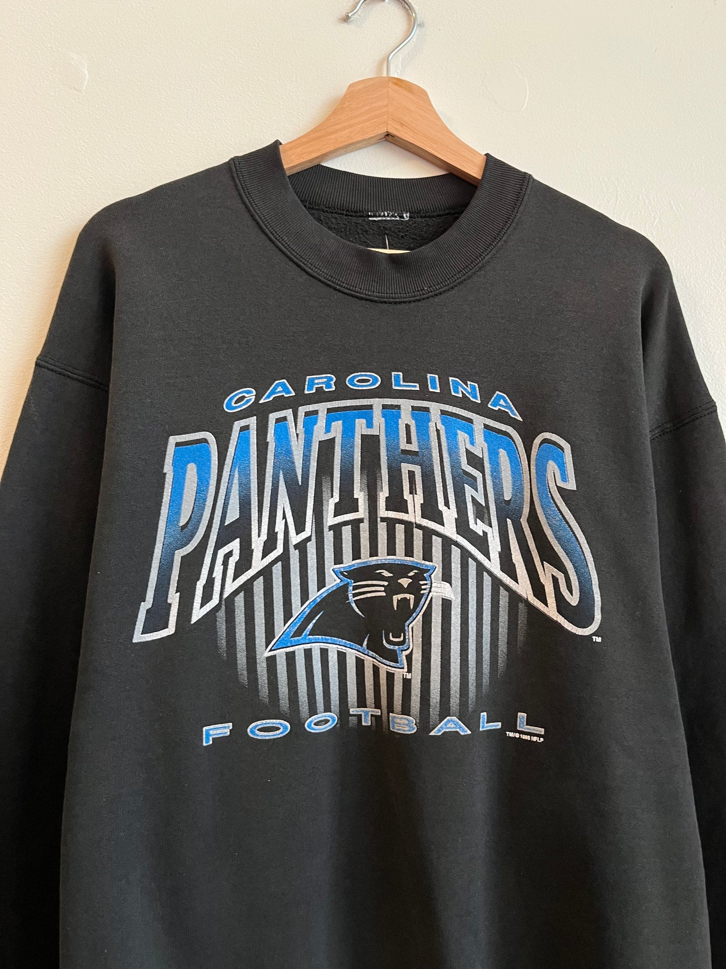 1996 Carolina Panthers Football Faded Crewneck (XL)