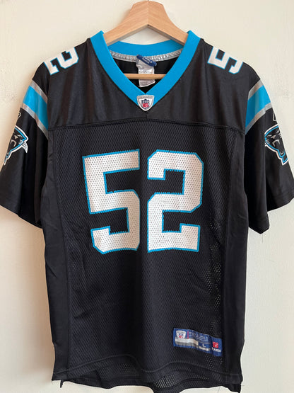 00s Carolina Panthers Jon Beason Reebok Home Jersey (Youth L)