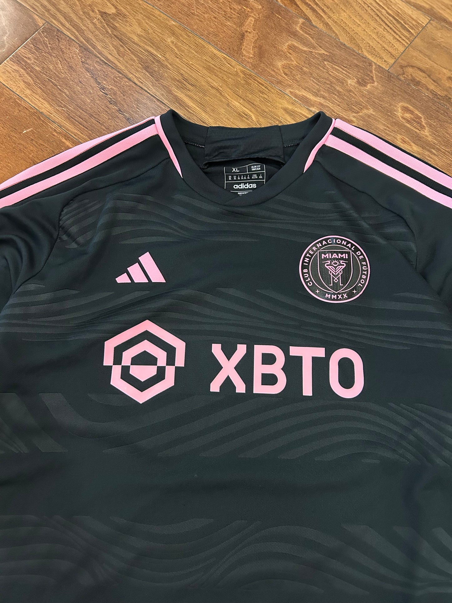 Inter Miami Messi Adidas Soccer Jersey Black 2023-'24 Kit (XL)