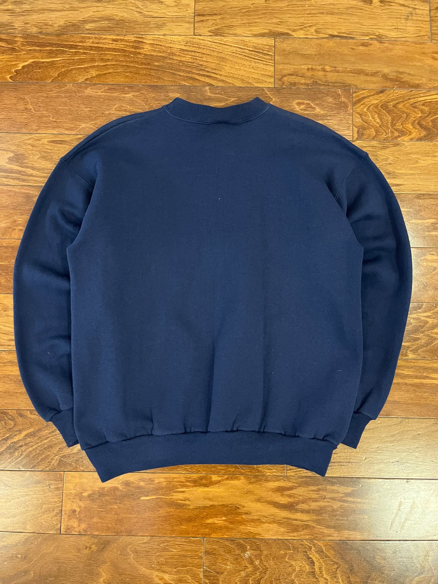 90s Clemson University Spell Out Navy Crewneck (L)