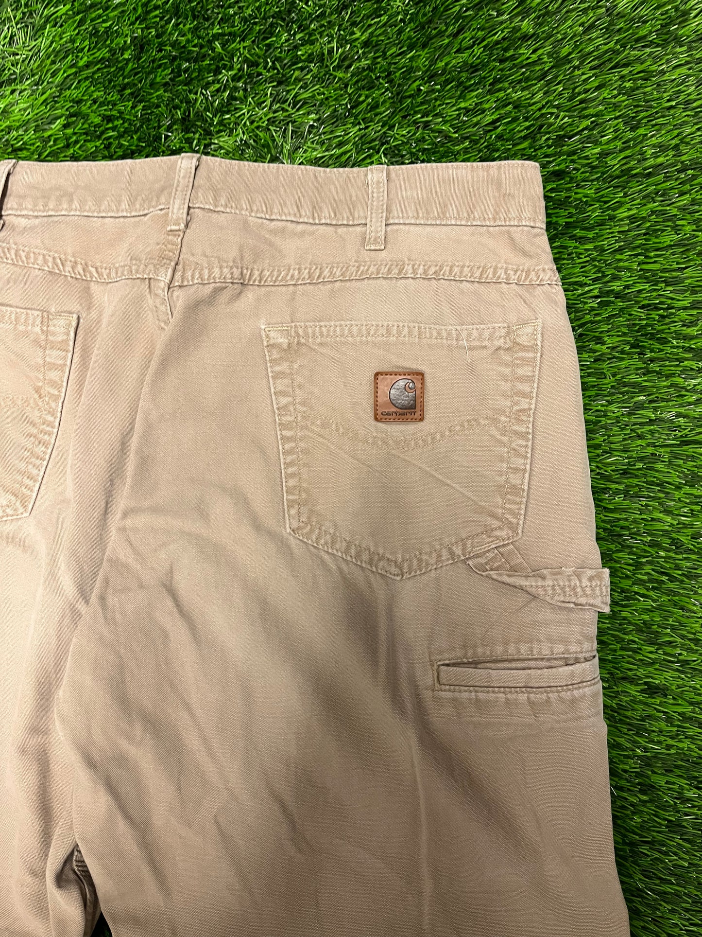 Carhartt Tan Loose Fit Carpenter Pants (38 x 30)