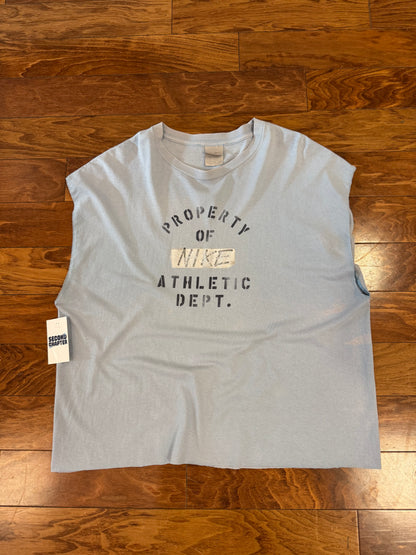 00s Property of Nike Faded Blue Muscle Tee (XXL)