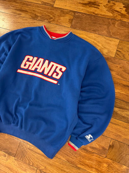 90s New York Giants Starter Blue Crewneck (L)
