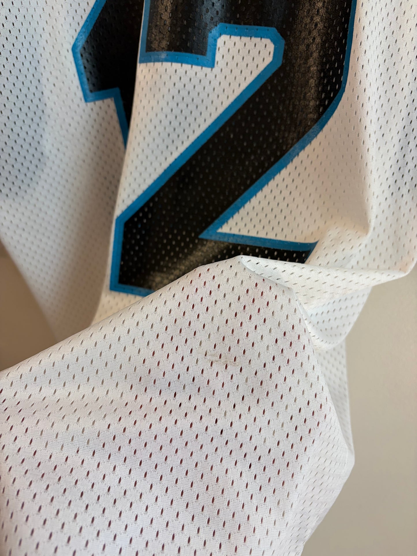 90s Carolina Panthers Kerry Collins Champion Away Jersey (M)