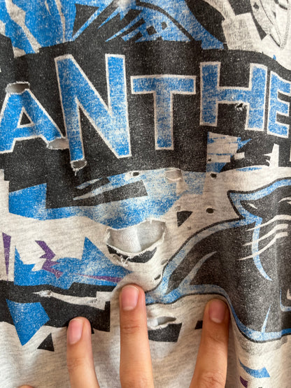90s Carolina Panthers Thrashed Team Expansion Tee (L)