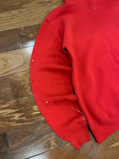 90s Russell Vintage Paint Stained Hoodie (M)