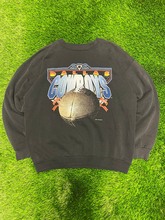 1994 Dallas Cowboys Spell Out Graphic Crewneck (L)